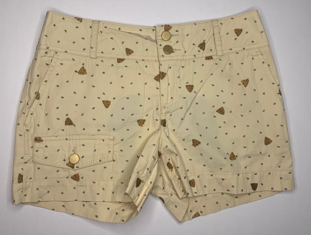 Anthropologie embroidered bee beehive shorts Daughters of the Liberation size 6